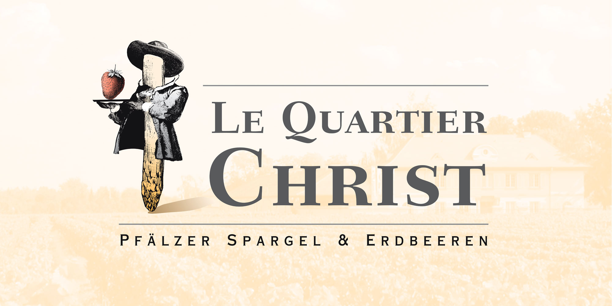 Logodesign für Le Quartiert Christ Pfälzer Spargel und Erdbeeren 